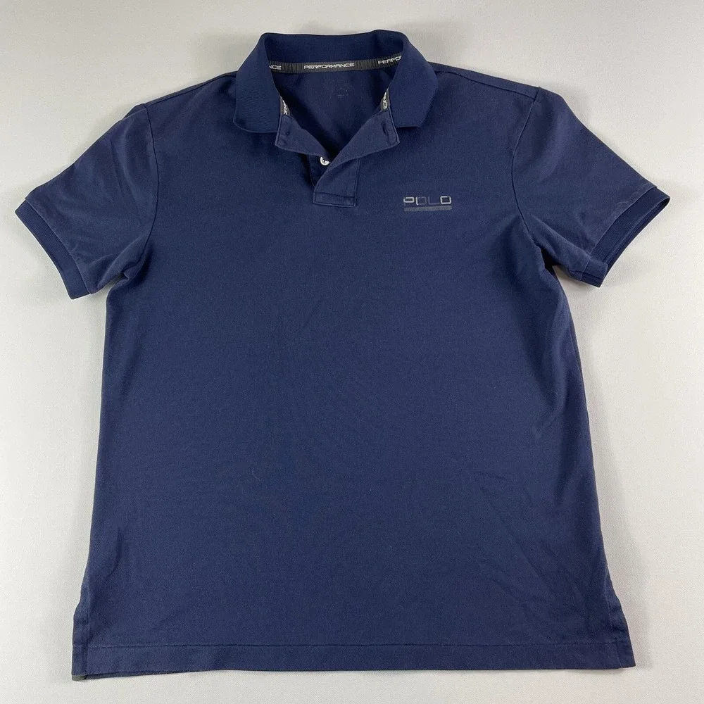 Ralph Lauren Performance Polo Mens Small Blue‎ Short Sleeve Stretch RL